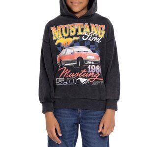 Ford Mustang Boys' Kids Long Sleeve Graphic Retro Hoodie Sweatshirt, Size XXL